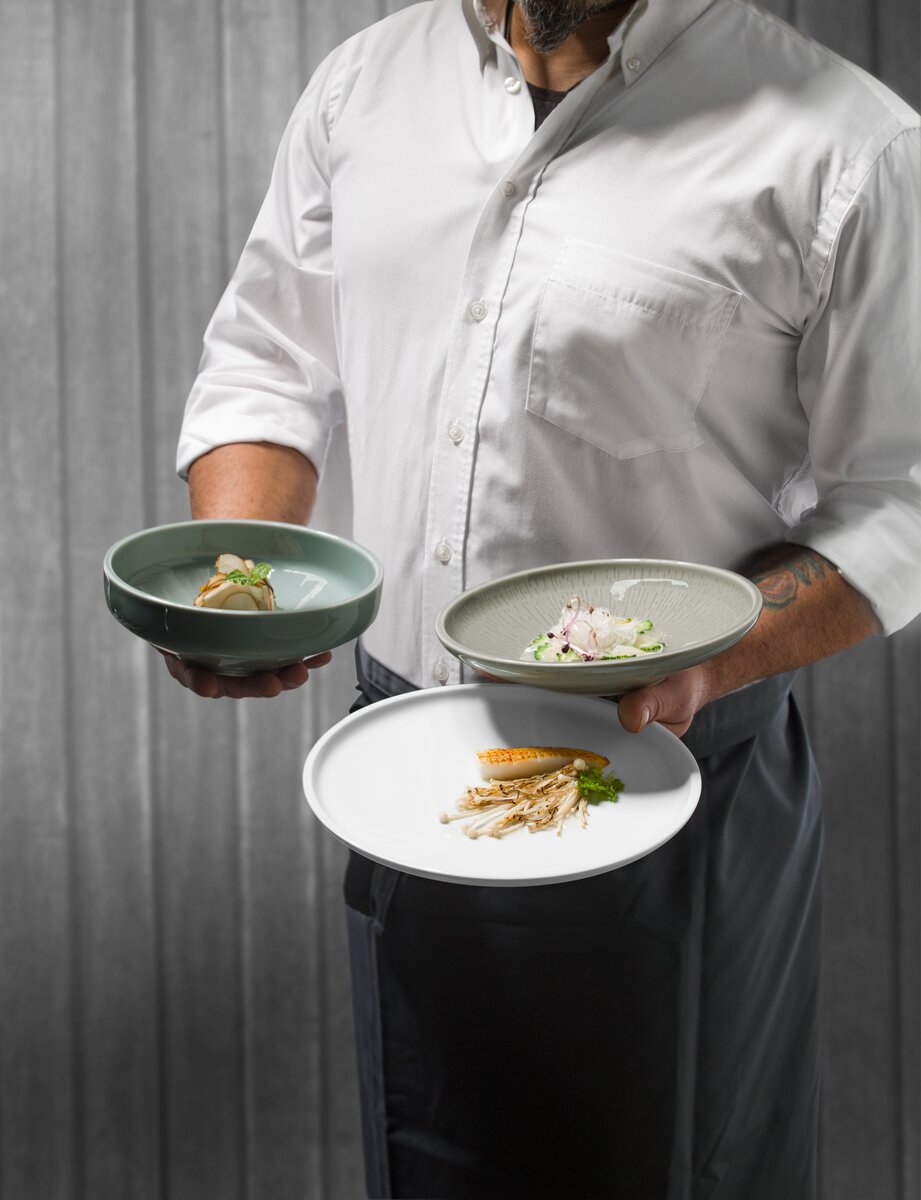 Shiro deep gray plate 26 cm - Image 2