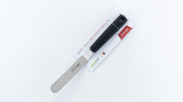 Confiserie spatula cranked, 4.72", carded