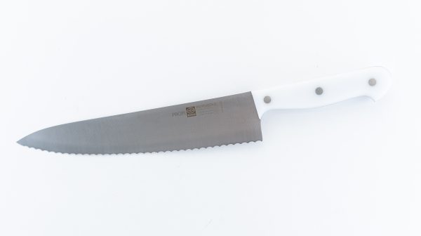 Professional Serrated Figh Knife White 9.84" - Image 2