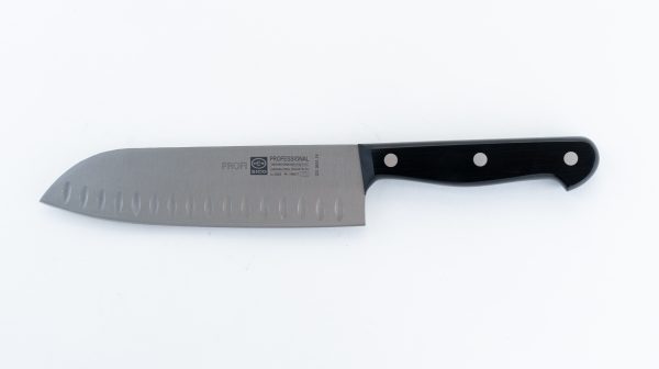 Professional.Santoku Knife w/Granton Black 7.09" - Image 2