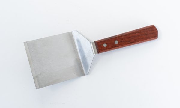 Steak/Burger Turner, Offset, Wooden Hdl, 4" x 3-3/4" Blade - Image 2