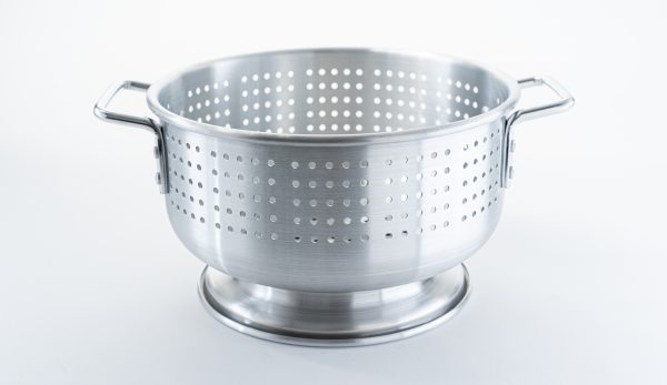 Colander w/Base & Handle, 8qt, Alu