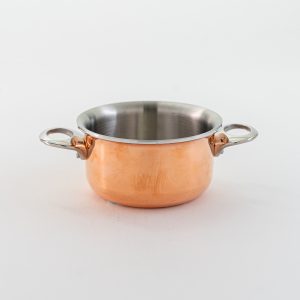 Mini 3.75" casserole, copper plated, 15oz