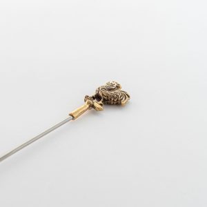 Skewer W/Brass Hdl.(Cock Shape)12"