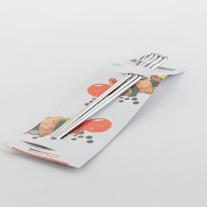 Skewers Set Of 4 Length: 8.20" Stainless Steel Of 4 Length: 8.20" Stainless Steel Silver