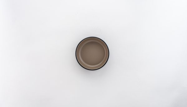Dish 5" Beige & Black 12 pcs - Image 2
