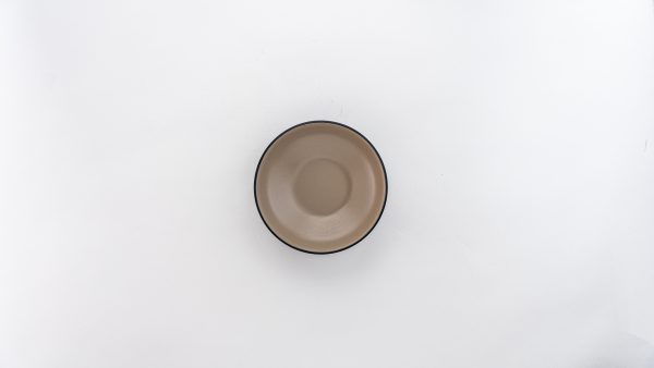 Round Bowl Round 6'' " Beige & Black 12 pcs - Image 2
