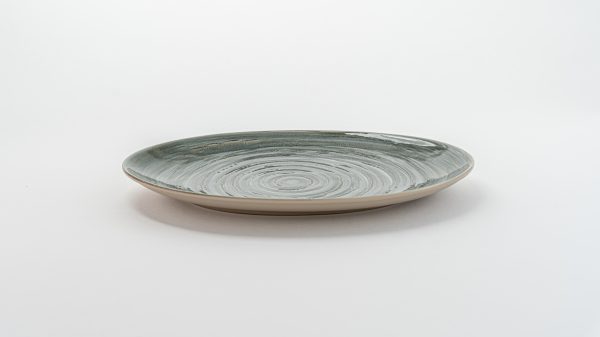 Spot Oval Platter Peridot 12.60" 6 pcs
