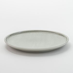 Shiro Glaze Plate flat coupe structure 9.4" 6 pcs