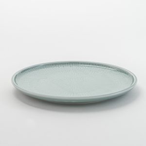 Shiro Glaze Plate flat coupe structure 9.4" 6 pcs