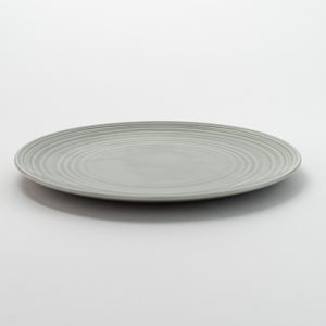 Country House Flat Round Plate Gray 11" 6pcs