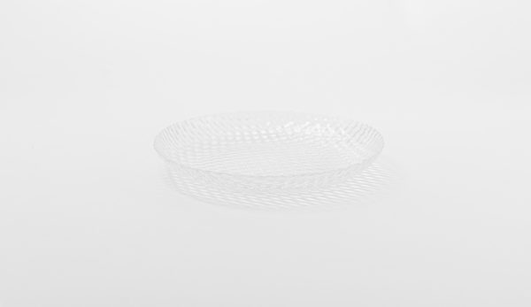 Popcorn Round Dessert Plate Clear 8.25" 8 pcs