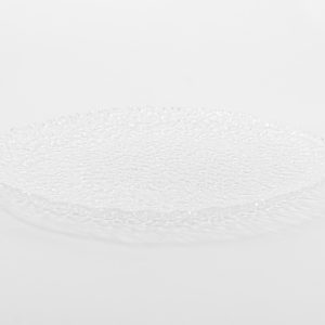 Popcorn Round Dinner Plate Clear 8.25" 6 pcs