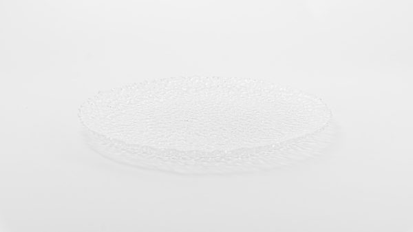 Popcorn Round Dinner Plate Clear 8.25" 6 pcs