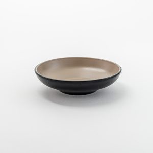 Round Bowl Round 7'' " Beige & Black 12 pcs