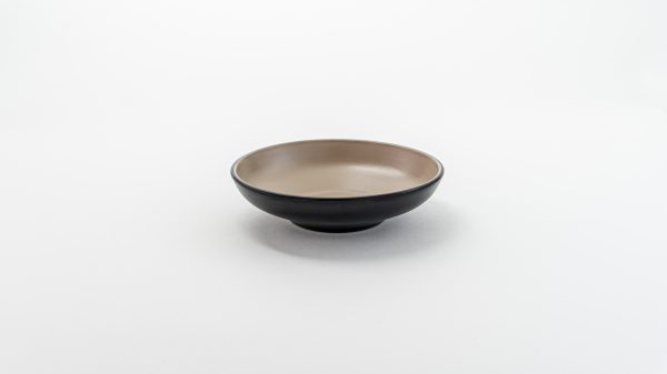 Round Bowl Round 7'' " Beige & Black 12 pcs