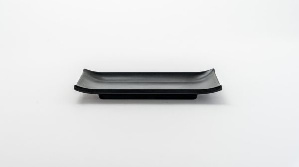 Rectangular Plate 8.8" Matt Black 18 pcs