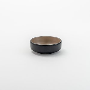 Dish 4" Beige & Black 20 pcs