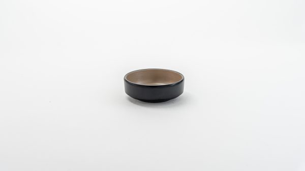 Dish 4" Beige & Black 20 pcs