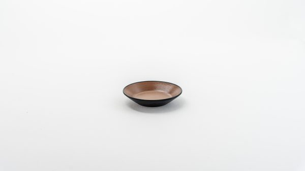Sauce Dish Matt 3.5" Brown & Black 24 pcs