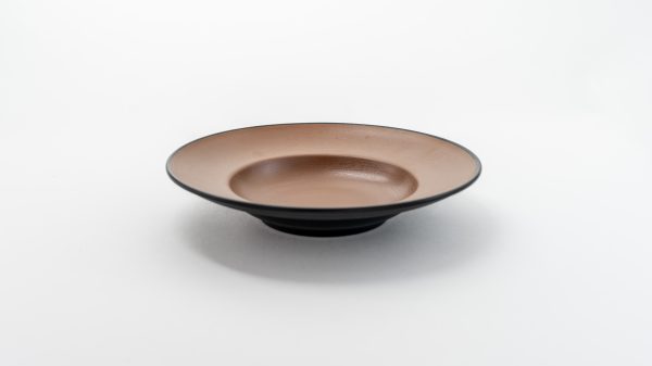 Deep Plate Matt 10.5" Brown & Black 12 pcs