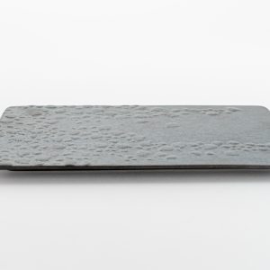 Shore Rectangular Plate 12" Black 3 pcs