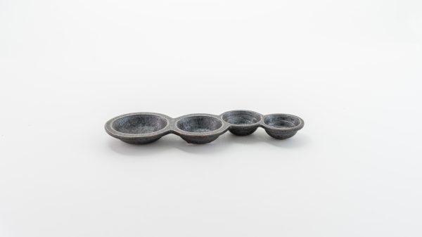 Isamu 4 Space Dip Dish Black 9.06" 3 pcs