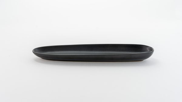 Tide Small Serving Plate Black 12.68" 1 pc